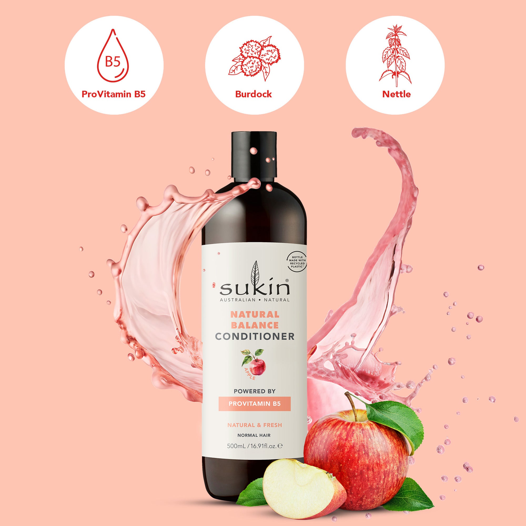 APPLE NATURAL BALANCE CONDITIONER | FRUITY HAIRCARE | 500ML